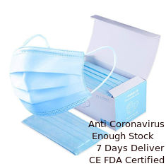 ประเทศจีน Meltblown Nonwoven Protection Protection หน้ากากครอบหู 3 ชั้น ผู้ผลิต