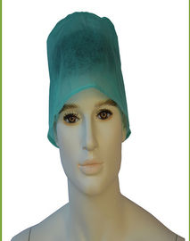 ผ้าสปันบอนด์ทิ้งหมวกขัดพื้น Bouffant แรงดึงสูง 61x14 ซม ผู้ผลิต