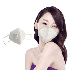 Antibacterial พับ FFP2 Mask ที่ระบายอากาศได้สำหรับงานก่อสร้าง / การขุด ผู้ผลิต