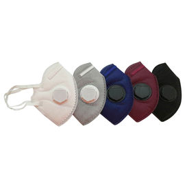 Antibacterial พับ FFP2 Mask ที่ระบายอากาศได้สำหรับงานก่อสร้าง / การขุด ผู้ผลิต